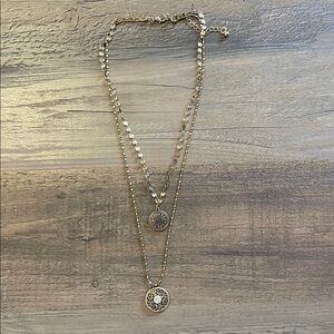 Gold Layered Pendant Necklace